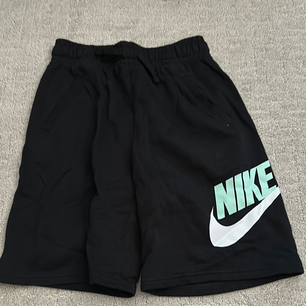Nike Black Shorts with Mint and White Logo
